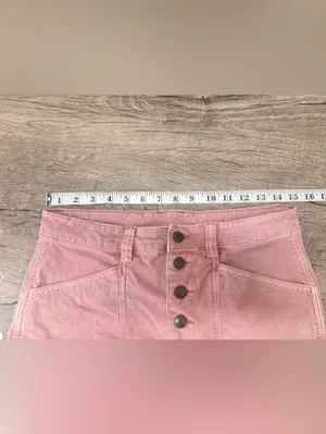 Duluth Trading Co Pink Wide Leg Pants with Button Fly size 6 thumbnail 4