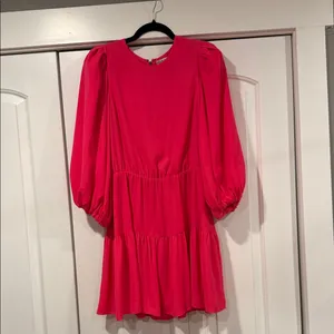 ALICE + OLIVIA Shayla Puff-Sleeve Mini Dress‎ size 10 thumbnail 2