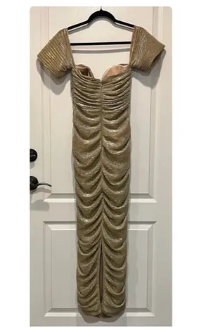 Gold Formal Miss Circle Dress thumbnail 4