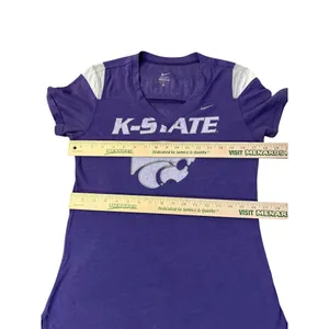 Nike K-State Wildcats Womens V-Neck Short Sleeve T-Shirt Purple M Used thumbnail 10
