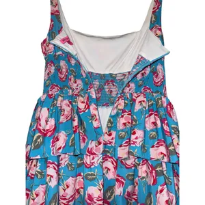 Betsey Johnson Tiered Floral Dress‎ Women's 6 Smocked Summer Wedding Event Prom thumbnail 5