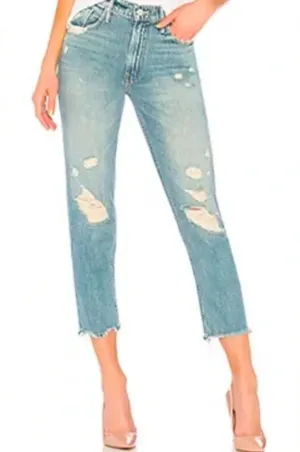 MOTHER The High Waisted Cardinal Sinner Ankle‎ Chew in Saving Grace size 25 thumbnail 1