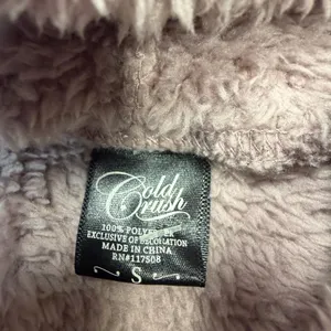 Cold Crush Womens Teddy Fleece‎ Hoodie Pom Pom Drawstring Purple Small NWT thumbnail 2