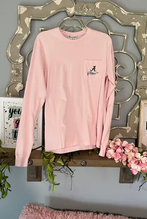 Champion University Of Alabama Pink Tshirt Cotton Long Sleeve Tee Womens Small thumbnail 10