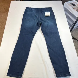 NWT Pilcro womens high rise skinny dark wash jeans. Size 30 ankle. no distress thumbnail 3