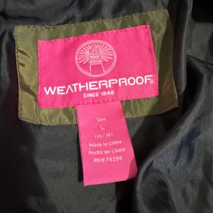 Weatherproof Olive‎ Green Quilted Puffer Jacket Faux Fur Trim Hood Women's Sz L thumbnail 12
