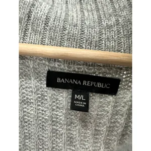 Banana Republic Womens Gray Oversized Sleeveless Zip Front‎ Sweater Vest M/L thumbnail 6