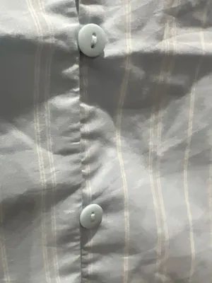 Urban Outfitters Light Blue Pinstripe Sleeveless Button-Down Top thumbnail 6