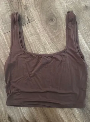 Shein Brown Tank Top Cropped thumbnail 1