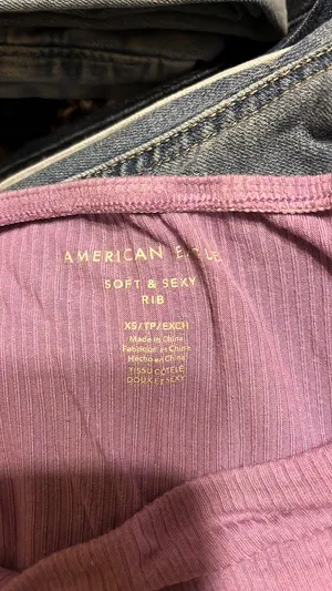 American Eagle Purple  Crop Top thumbnail 2