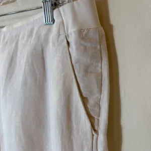 J.‎ Jill Love Linen White Straight Leg Pull On Pants Size Medium thumbnail 4