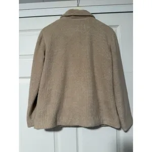 Johnston & Murphy Eyelash‎ Coat Jacket $179 Camel Textured Cozy Academia City thumbnail 2