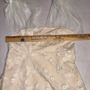 PROMESA Lace Floral Tulle Overlay Dress Midi‎ Formal Special Occasion Size L thumbnail 8
