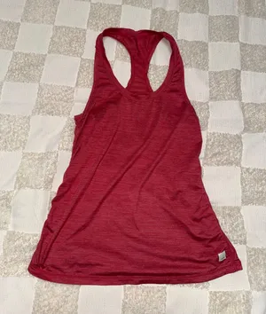 Vuori Women's Lux Performance Tank Racerback Slim Fit‎ Rouching on side thumbnail 1