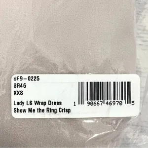 Show Me Your Mumu Lady Long Sleeve Wrap Dress Show Me The Ring Crisp Size XXS thumbnail 8