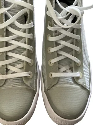 Converse Chuck Taylor modern high top sneakers grey knit with stars size 8 thumbnail 5