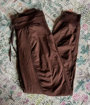 Lululemon Brown Dance Mid Rise Joggers Studio thumbnail 1