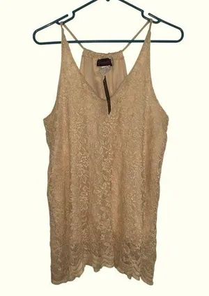 Annabelle top beige size XL please read description Tan thumbnail 1