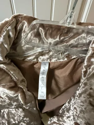 Fabletics Velour Velvet Cropped Puffer  thumbnail 5