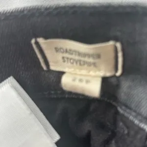 Madewell Roadtripper‎ Stovepipe Jeans Faded Black Straight Leg 26P Petite thumbnail 5