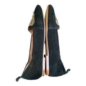 LATIGO Unity Suede Ballet Flats 7 Black Gold Studded Boho Comfort NWOT thumbnail 9