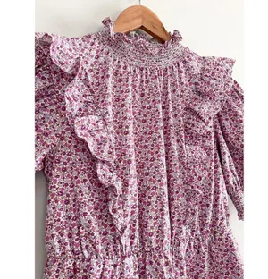 Tuckernuck | Hyacinth House | Purple Floral Periwinkle Mini Dress | Sz XS thumbnail 5