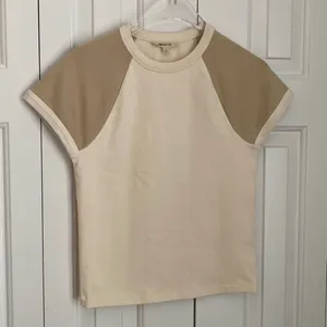 Madewell Raglan-Sleeve Baby Tee Antique Cream S NWT thumbnail 2