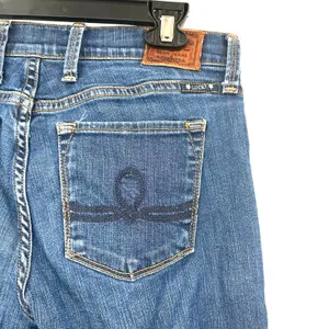 Lucky Brand Size 4 Jeans Blue‎ Dark Wash Sofia Straight Leg Fitted Mid Rise thumbnail 3
