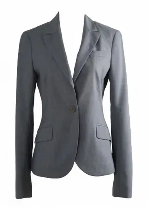 ❣️Theory Women’s Hayward Wool Classic Blazer in Solid Grey thumbnail 1
