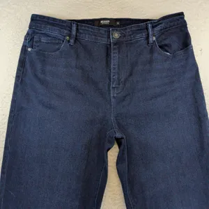 Hudson Los Angeles Womens Size 14 Dark‎ Wash Wide Leg High Rise Stretch Jeans thumbnail 5