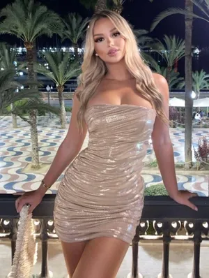 ZARA dress mini wrap sleeveless golden bodycon fitted party coctail wedding thumbnail 1