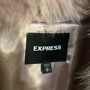 Express Teddy Jacket -‎ Tan thumbnail 2