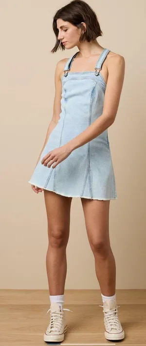 American Eagle Denim Mini Dress thumbnail 1
