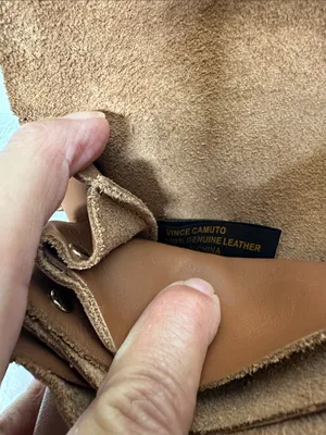 Vince Camuto Brown Leather Crossbody with Center Strap Detail thumbnail 7