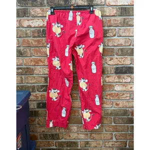 Aeropostale Cows Milk Pajama Pants Y2K Novelty Womens Large Y2K thumbnail 4