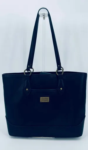 Frye and Co. Black Core Tote Bag Faux Leather thumbnail 1