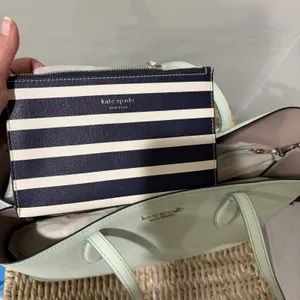 Kate Spade All Day Large Tote Bag Purse Handbag & Wristlet Pouch Mint‎ Green NEW thumbnail 7
