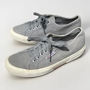 SUPERGA 2750 Cotu Classic Sneakers‎ Light Gray Size 8.5 EU 39 Minimalist Casual thumbnail 2