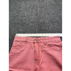 Salmon Pink‎ High Waisted Wide Leg Jeans Womens 31 x 28 Relaxed Denim Casual thumbnail 3