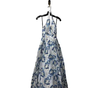 Speechless Blue‎ Metallic Halter Evening Formal Dress Gown Size 0 New with Tags thumbnail 8