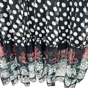 Gurreut Women's Polka Dot Spaghetti Strap Cotton Blend Chiffon Dress-Size L thumbnail 10