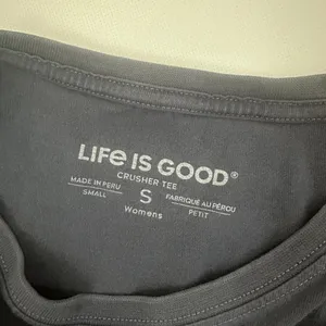 Life is Good TShirt Womens Small Blue Crusher Just Add Water Kayak Outdoors thumbnail 3