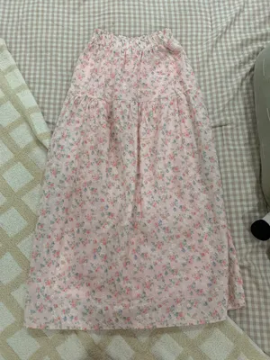 Altar'd State pink floral skirt thumbnail 1