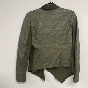Blank NYC Olive Green Faux Suede & Leather Moto Jacket Womens M Fall Casual thumbnail 7