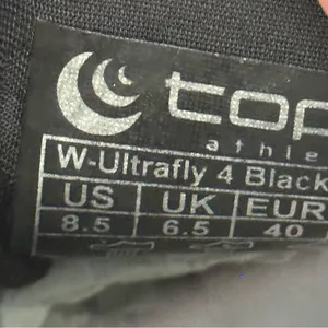 Topo Athletic Ultrafly 5 Size 8.5‎ WIDE Shoes Black White Running 5mm Drop A31 thumbnail 12