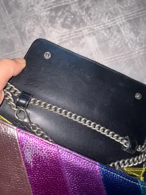 Kurt Geiger Rainbow Stripe Chain Shoulder Crossbody Bag thumbnail 6