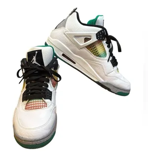 Air Jordan 4 Retro Rasta AQ9129 100 Womens Size 10 White Lucid Green Black thumbnail 1