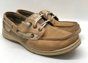 Sperry Rosefish Linen Boat Shoe Size 7.5 thumbnail 1