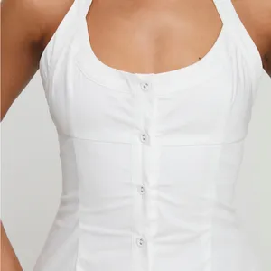 Princess Polly Mallorie Halter Mini Dress White thumbnail 6