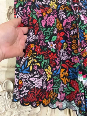 FARM Rio Tropical Garden Floral Shorts | Scallop Hem Size Medium🌺 thumbnail 9
